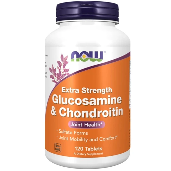 NOW Foods Glucosamine & Chondroitin Extra Strength Tablets 120 Tablets