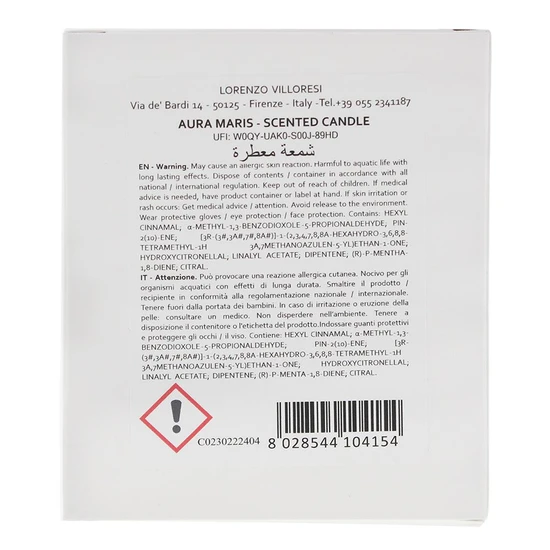 Lorenzo Villoresi Aura Maris Candle 190g