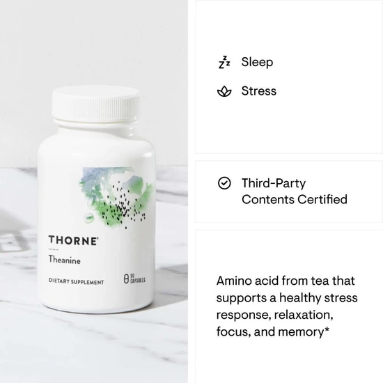 Thorne Theanine Capsules 90 Capsules