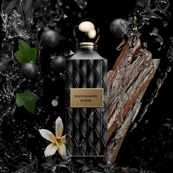 Ibrahim Al Qurashi Black Diamond Incense Eau De Parfum 150ml