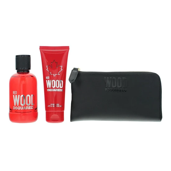 Dsquared2 Red Wood Eau De Toilette Spray Gift Set 100ml