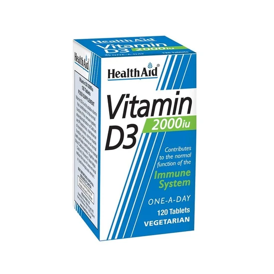 Health Aid Vitamin D3 2000iu Tablets 120 Tablets