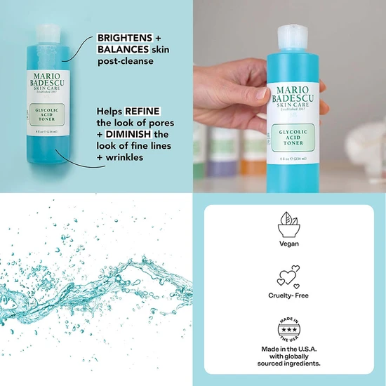 Mario Badescu Glycolic Acid Toner For Combination/Dry Skin Types 236ml