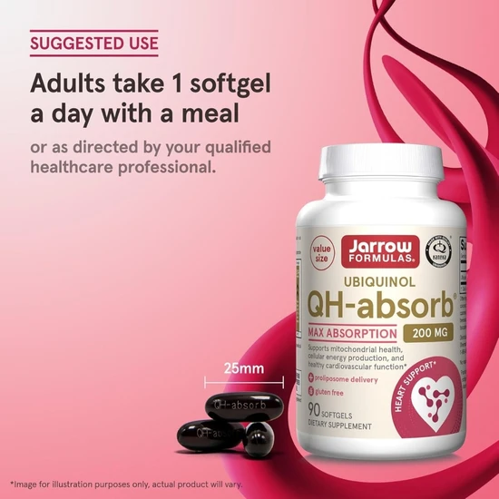 Jarrow Formulas Ubiquinol QH-absorb 200mg 90 Softgels