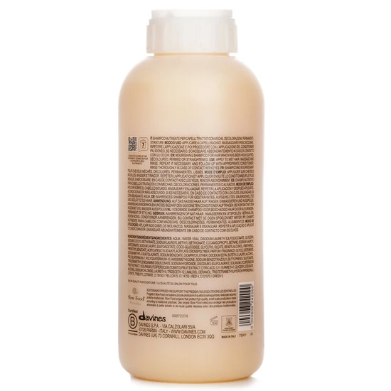 Davines Nounou Nourishing Shampoo For Highly Processed Or Brittle Hair 1000ml