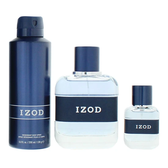 Izod Eau De Toilette Gift Set 100ml Eau De Toilette, 200ml Body Spray & 15ml Eau De Toilette Spray