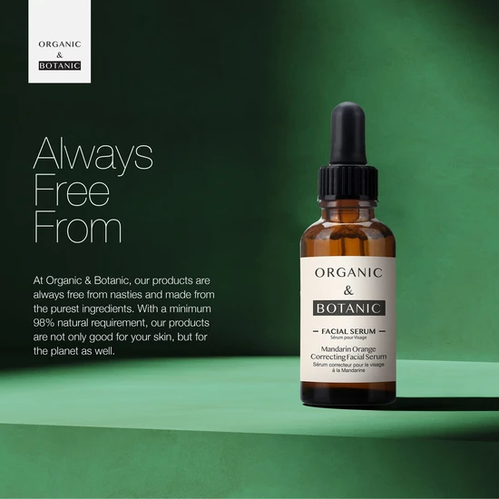 Organic & Botanic Mandarin Orange Correcting Facial Serum 30ml