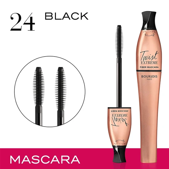 Bourjois Twist Extreme Fibre Mascara 24 Black