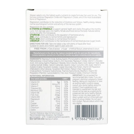 Wassen Magnesium-OK Tablets 90 Tablets