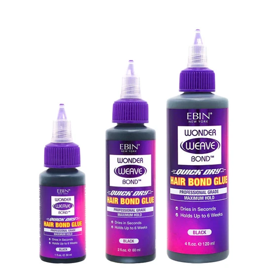 Ebin New York Wonder Weave Bond Hair Bond Glue Black 30ml