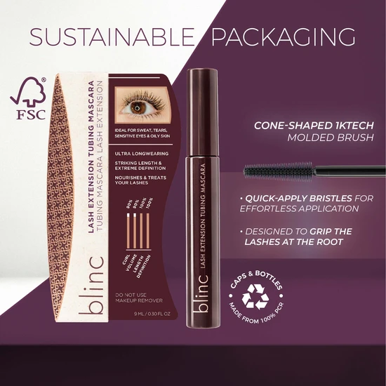 blinc Lash Extension Tubing Mascara Dark Brown