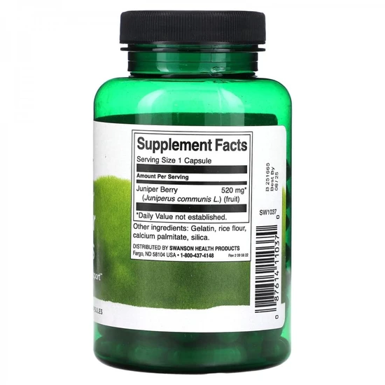Swanson Full Spectrum Juniper Berries 520mg Capsules 100 Capsules