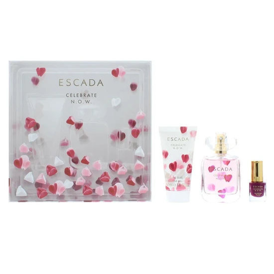 Escada Celebrate N.O.W. Eau De Parfum Body Lotion & Nail Polish Gift Set 50ml