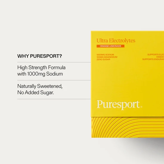 Puresport Ultra Electrolytes Orange Lemonade Sachets 15 Sachets