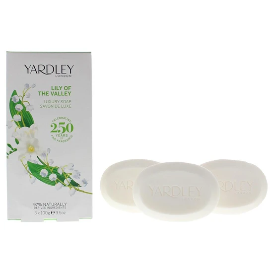 Yardley Lily Of The Valley Soap 3x 100g