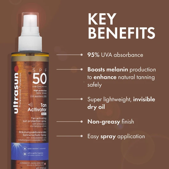 Ultrasun Body Tan Activator Spray SPF 50 100ml
