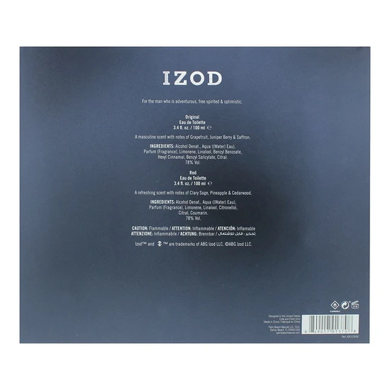 Izod Legacy Duo Gift Set 100ml EDT Spray