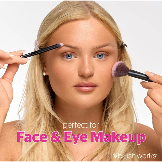 Brushworks Mini Travel Face & Eye Brush Set