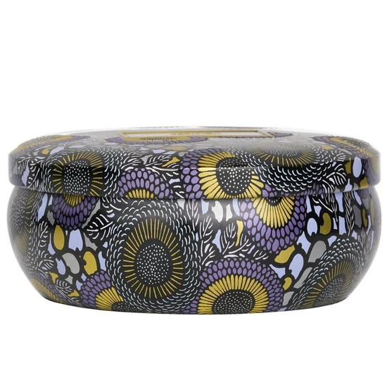 VOLUSPA 3 Wick Decorative Tin Candle Apple Blue Clover 340g