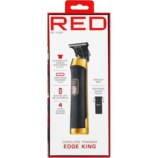 Kiss Red Edge King Cordless Trimmer CT01
