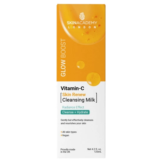 Skin Academy Glow Boost Vitamin C Skin Renew Cleansing Milk 125ml
