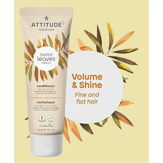Attitude Super Leaves Science Natural Volume & Shine Conditioner 240ml