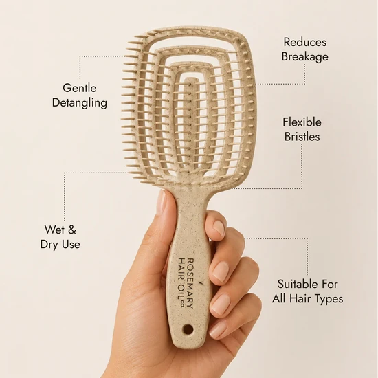Rosemary Hair Oil Co Scalp Soothe Essential Brush Set