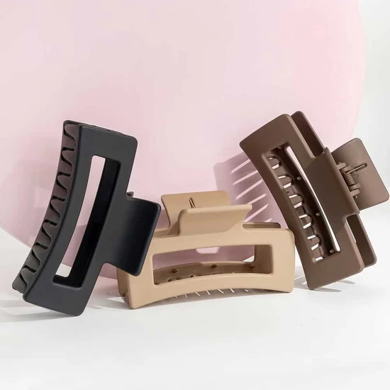 Brushworks Classic Claw Clips x3