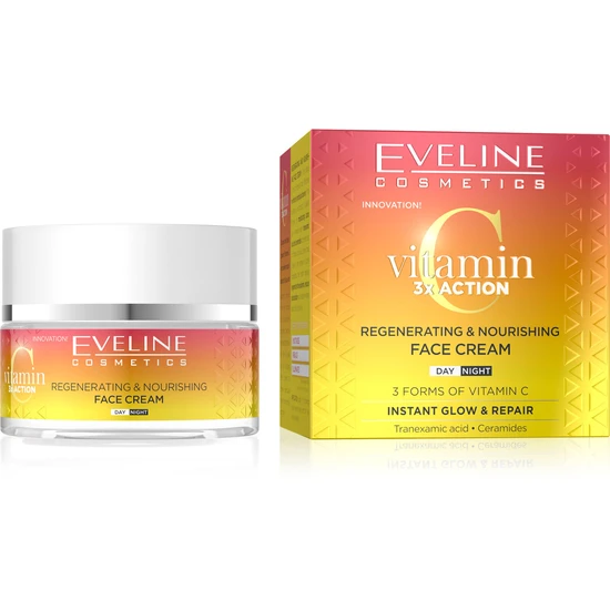 Eveline Vitamin C 3x Action Regenerating & Nourishing Face Cream 50ml
