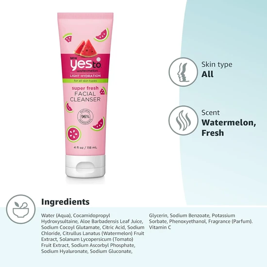 Yes To Watermelon Super Fresh Facial Cleanser 118ml