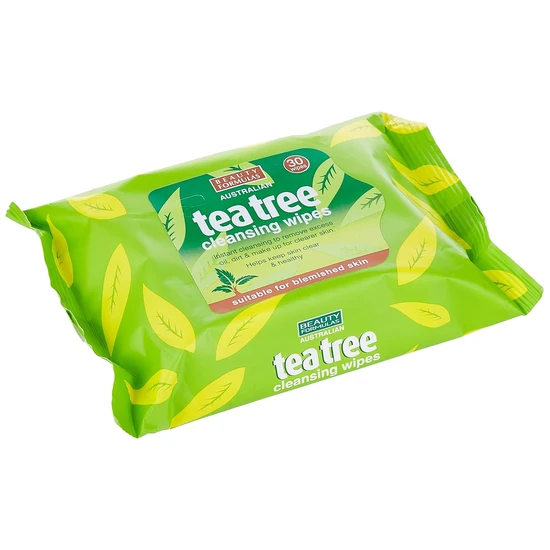 Beauty Formulas Tea Tree Cleansing Wipes 30 Wipes