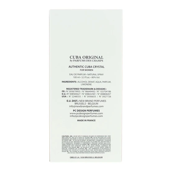 Cuba Authentic Crystal Eau De Parfum 100ml