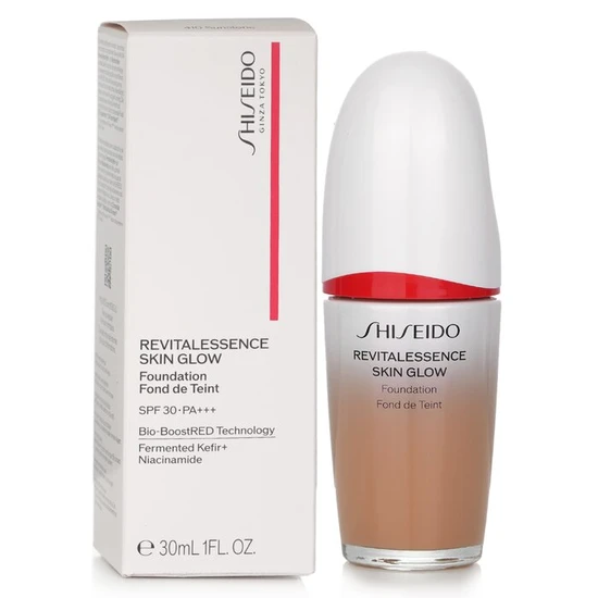 Shiseido Revitalessence Glow Foundation Bio-Boost Sunstone #410