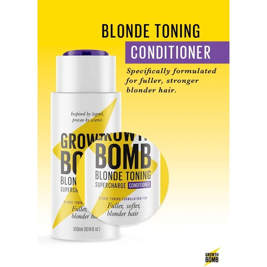 Growth Bomb Blonde Toning Supercharge Conditioner 300ml