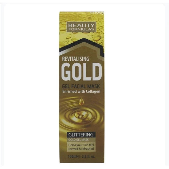 Beauty Formulas Revitalising Gold Gel Facial Mask 100ml