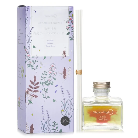 Daily Aroma Japan Nighty-Night Reed Diffuser Lavender, Bergamot, Orange Sweet 120ml