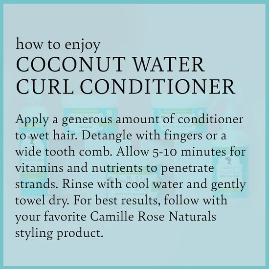 Camille Rose Coconut Water Curl Conditioner 354ml