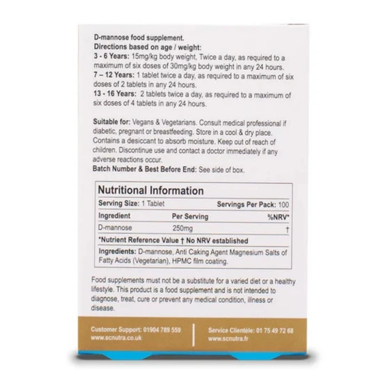 SC Nutra Waterfall D-Mannose Children Chewables 100
