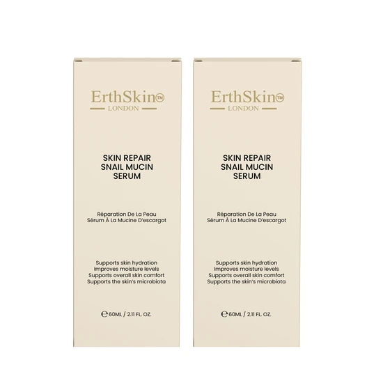Erth Skin London Skin Repair Snail Mucin Serum 2 x 60ml