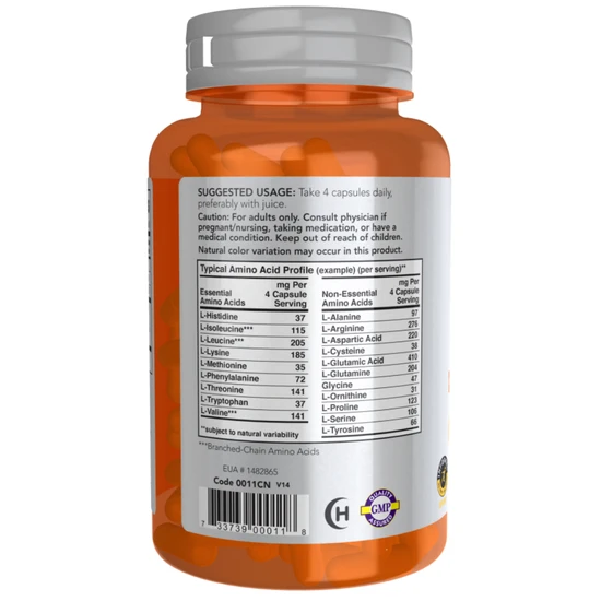 NOW Foods Amino Complete Capsules 120 Capsules