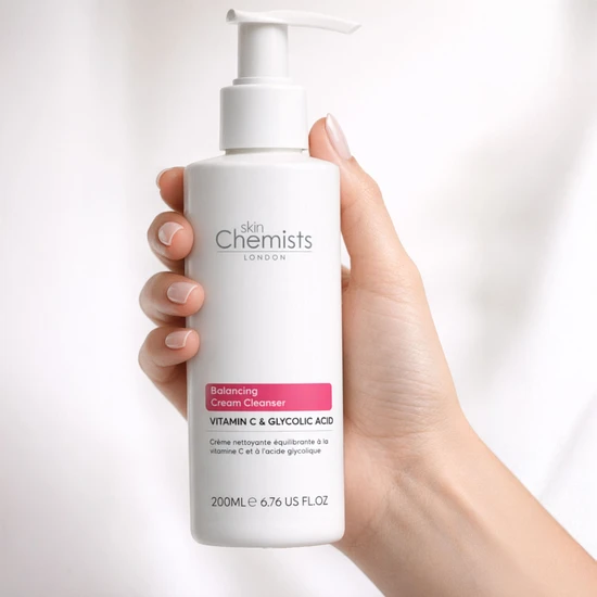 skinChemists Balancing Vitamin C & Glycolic Acid Cream Cleanser 200ml