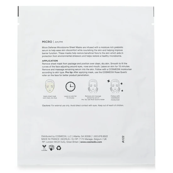 CosMedix Micro Defence Microbiome Sheet Mask 5 sheets