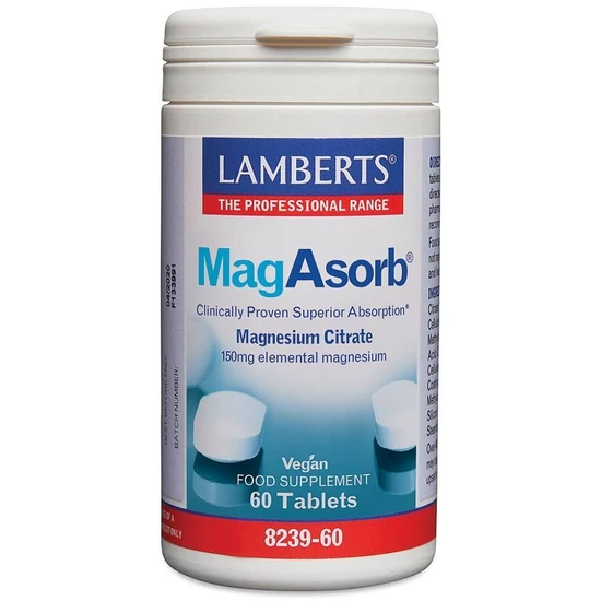 Lamberts MagAsorb 150mg Tablets 60 Tablets