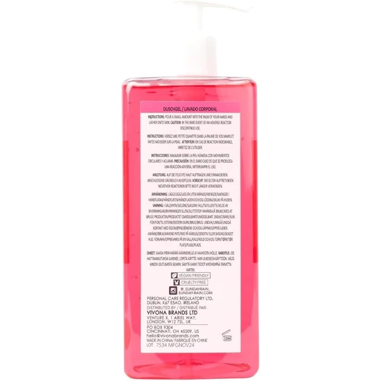 Sunday Rain Pink Grapefruit & Sea Salt Bubble Bath 450ml