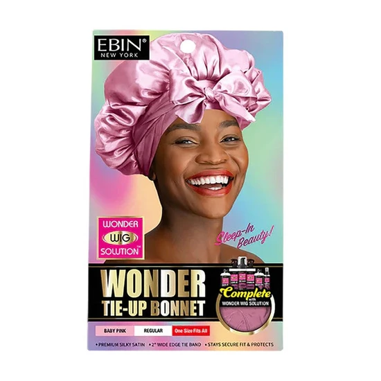Ebin New York Wonder Tie Up Bonnet Regular Black