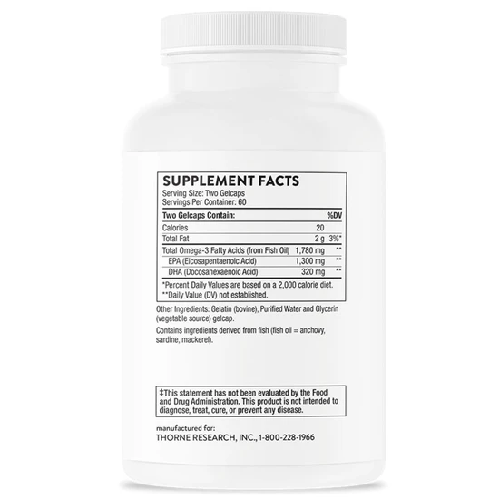 Thorne Super EPA Pro Gelcaps 120 Gelcaps