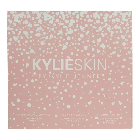Kylie Skin Gift Set 120ml Cleanser, 3ml Liquid Lipstick + 10g Lip Scrub