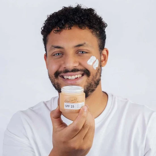 UpCircle Beauty Cleanse, Tone + Moisturise Set 30ml Face Serum, 60ml Face Moisturiser & 55ml Night Crean