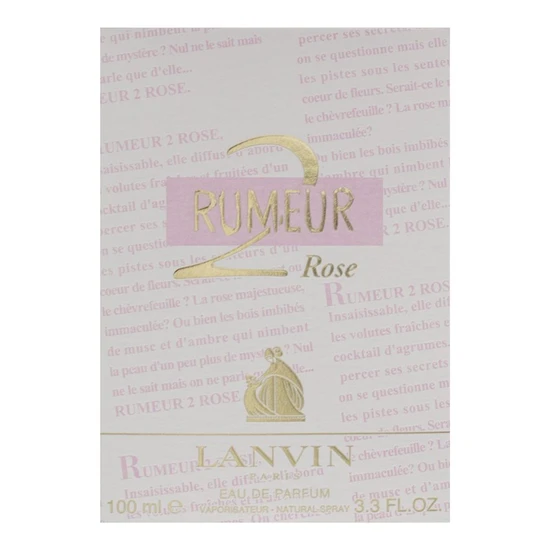 Lanvin Rumeur 2 Rose Eau De Parfum 100ml