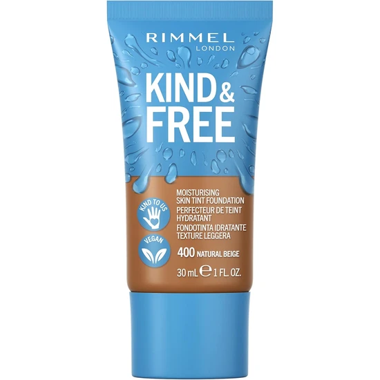 Rimmel Kind & Free Moisturising Skin Tint Foundation 605 Deep Chocolate